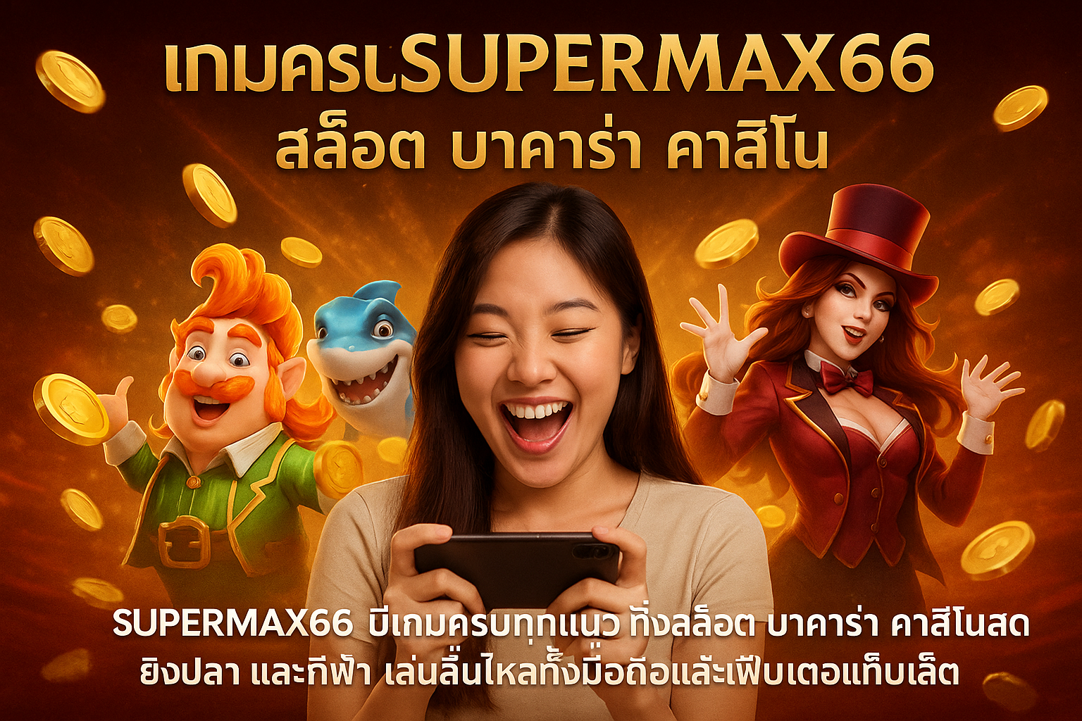 เกมครบ SUPERMAX66 สล็อต บาคาร่า คาสิโน