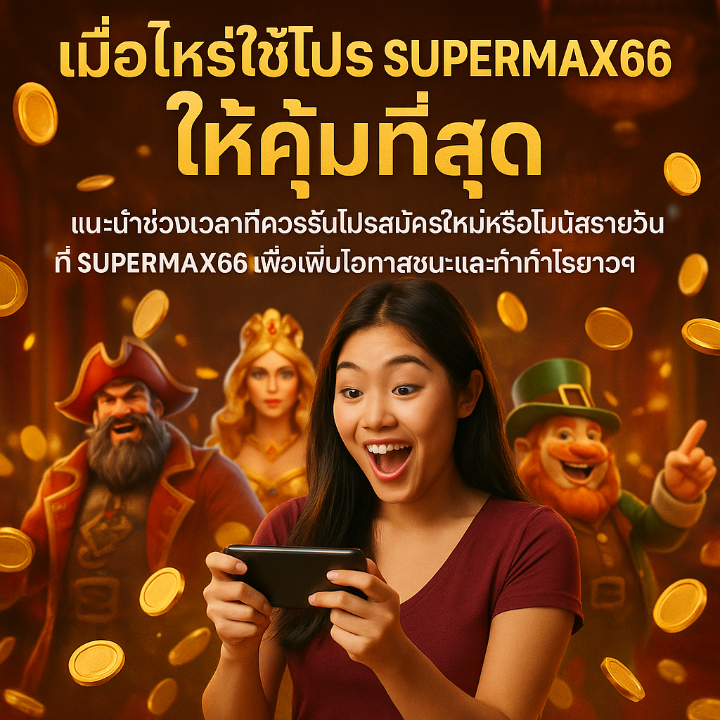 เมื่อไหร่ใช้โปร SUPERMAX66 ให้คุ้มที่สุด